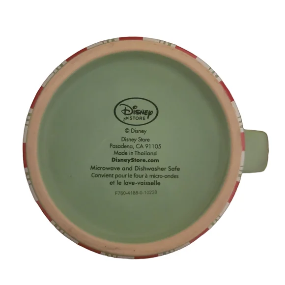 Disney Store Christmas Mug Mickey|Minnie|Pluto Candy Cane Stripes - Picture 6 of 6